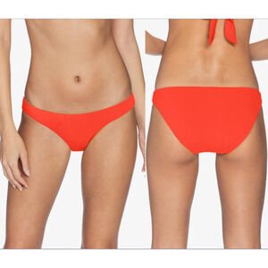 $68 Robin Piccone Ava Sunrise Orange Hipster Bikini Bottom XS NEW R614